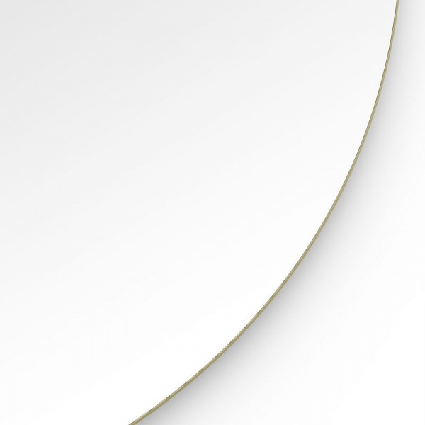 Oslo Round Mirror - Brushed Brass - Available in 3 Sizes